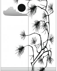 Пескоструйный рисунок Дерево 252